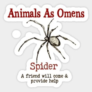 ANIMAL OMEN BLACK SPIDER Sticker